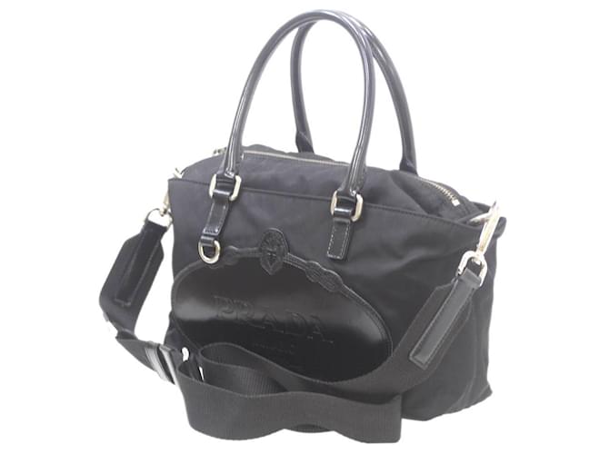 Prada Black Nylon 2-Way Handbag  ref.1520464