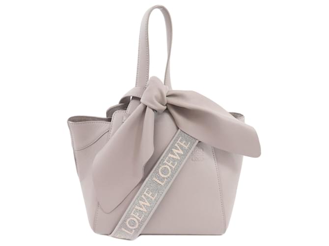 Borsa Loewe Hammock Nugget Bunny Grigio Pelle  ref.1520488