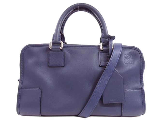 Borsa Loewe Amazona Blu Pelle  ref.1520499