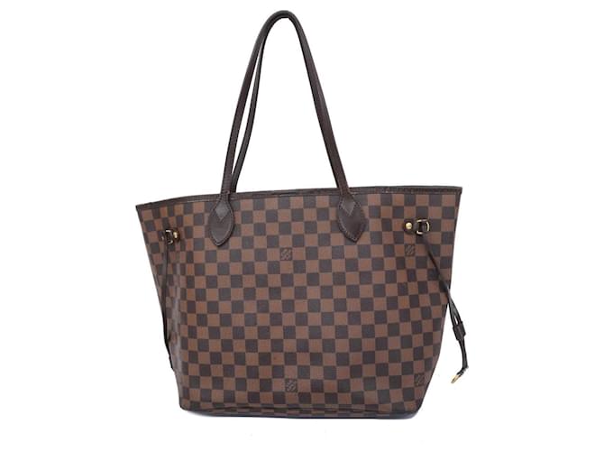 Louis Vuitton Neverfull MM Braun Leinwand  ref.1520704