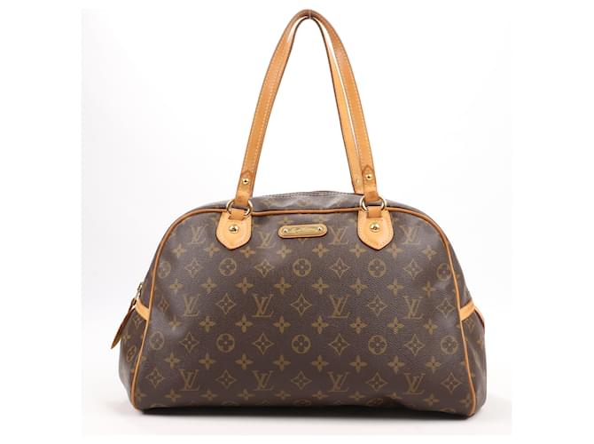 Louis Vuitton Monogram Canvas Montorgueil GM Handbag M95566 Brown Leather  ref.1520928