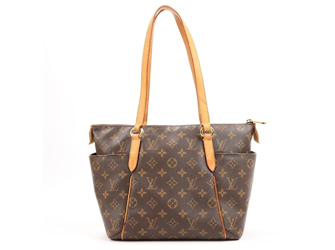 Bolso de Hombro Louis Vuitton Monogram Totally PM M56688 Castaño Cuero  ref.1520957