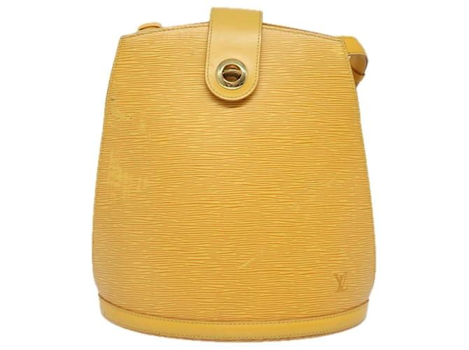 Louis Vuitton Cluny Amarillo Cuero  ref.1521069