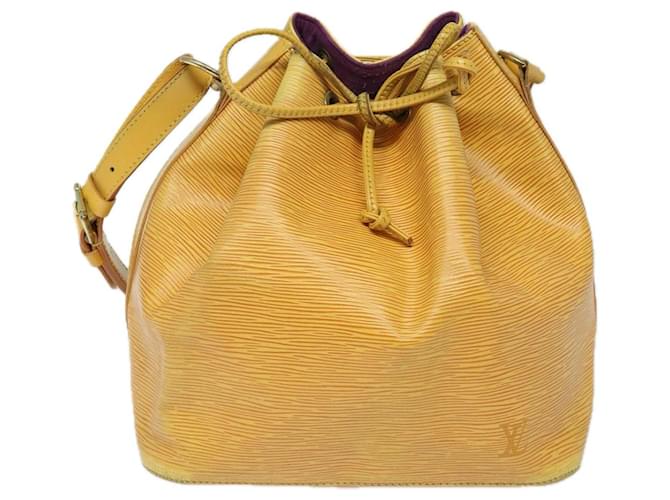 Noe Louis Vuitton Noé Cuir Jaune  ref.1521109