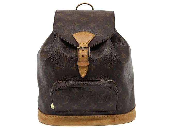 Louis Vuitton Montsouris Brown Cloth  ref.1521158