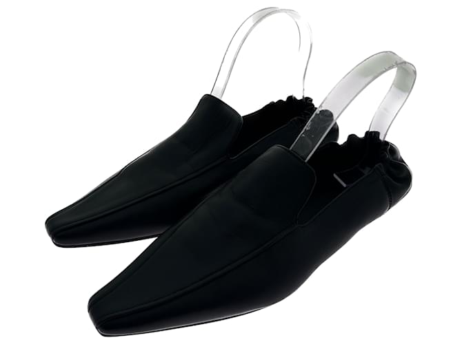 Autre Marque ST AGNI  Flats T.EU 39 Leder Schwarz  ref.1521512