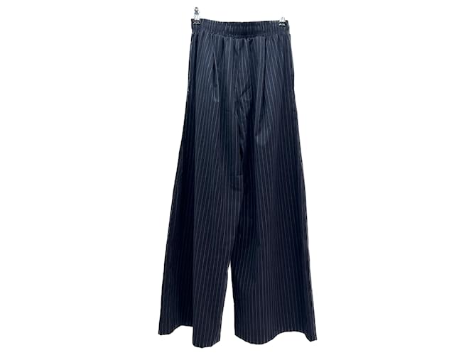 Autre Marque Non Signé / Unsigned trousers T.International M Polyester Blue  ref.1521532
