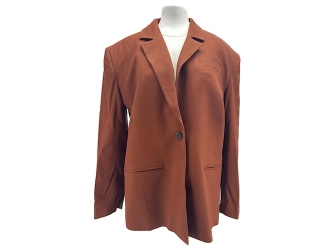 Autre Marque Non Signé / Unsigned jackets T.FR 36 Viscose Camel  ref.1521634