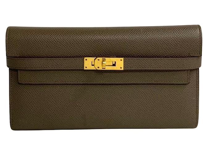 Hermès Kelly Marrone Pelle  ref.1521780