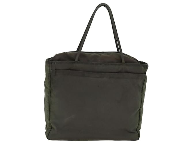 Tote Prada Tessuto Khaki Synthetic  ref.1521916