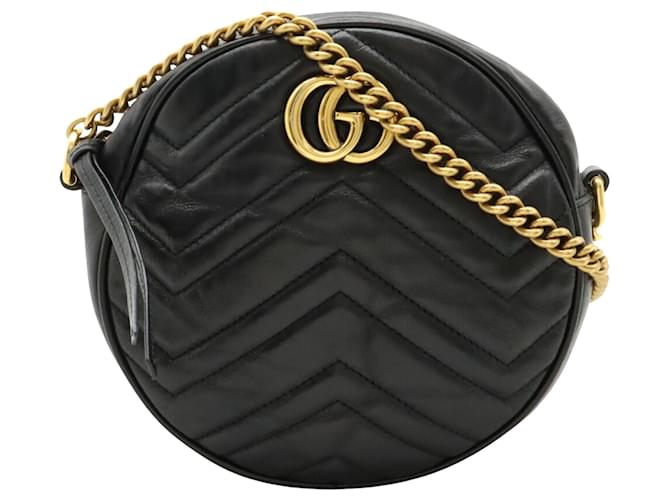 Gucci GG Marmont Black Leather  ref.1521959