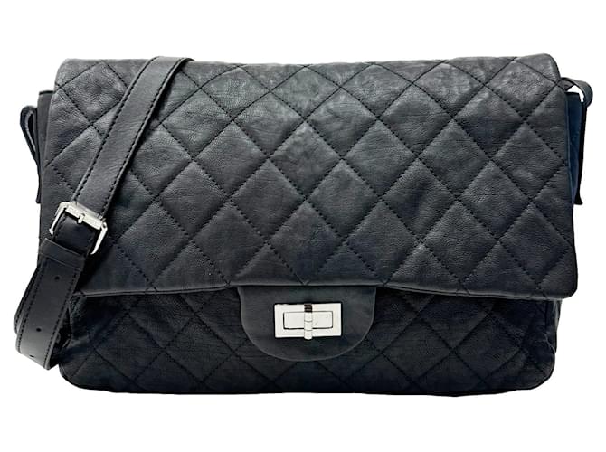 Timeless Chanel 2,55 Black Leather  ref.1521978