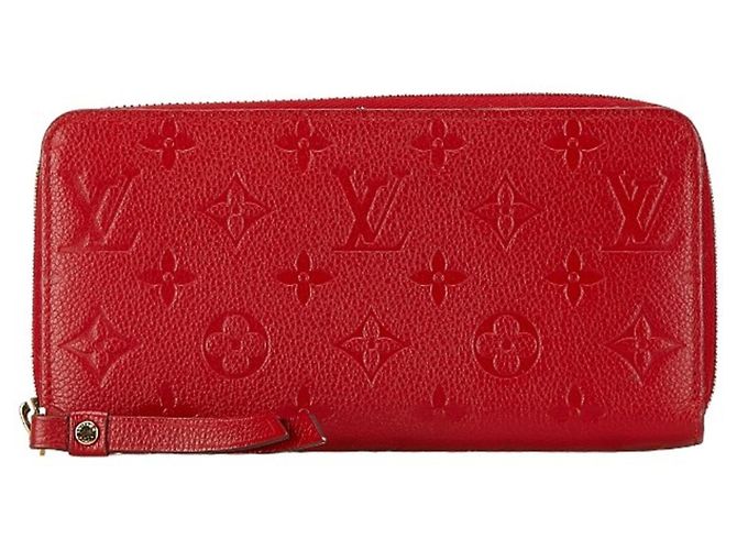 Zippy Louis Vuitton Monogram Empreinte Coin Purse Red