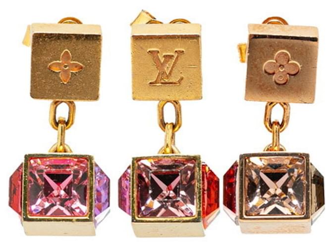 Louis Vuitton Boucle d'Oreille Gamble Stud Earrings Set Multiple colors Golden  ref.1522076