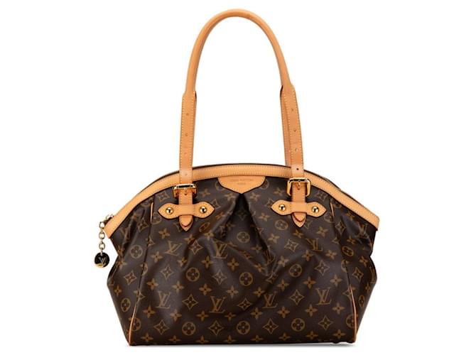 Bolso Louis Vuitton Monogram Tivoli GM Castaño Cuero Plástico  ref.1522089