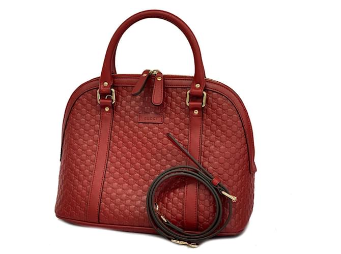 Gucci Handbag Micro Guccissima Red Leather  ref.1522230