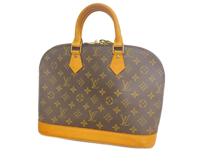 Louis Vuitton Monogram Alma Handbag Brown Patent leather  ref.1522252