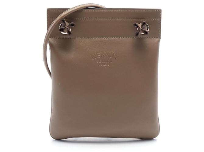 Hermès Hermes Aline Etoupe Shoulder Bag Beige Taupe Leather  ref.1522622