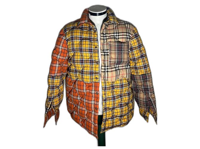 Cappotto Burberry Beige in Cotone e Poliestere da Uomo