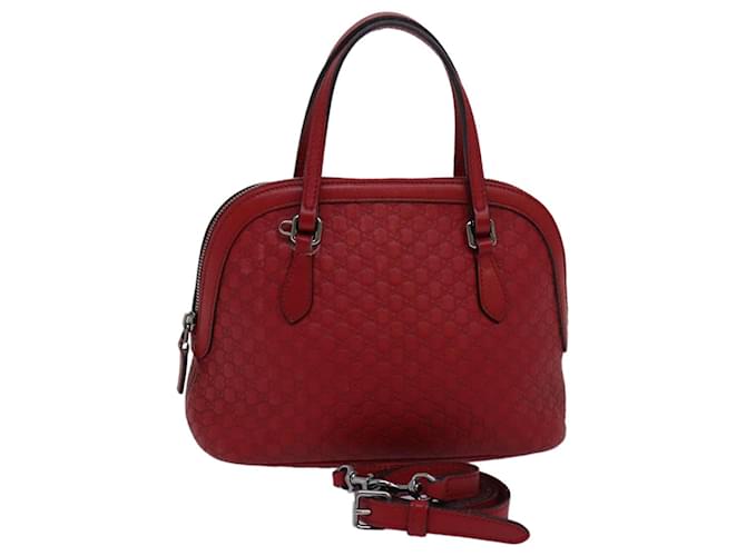 Borsa in tela Micro GG Guccissima in pelle GUCCI Outlet 2way Rossa 341504 Auth yt1004 Rosso ref.1522767 Joli Closet