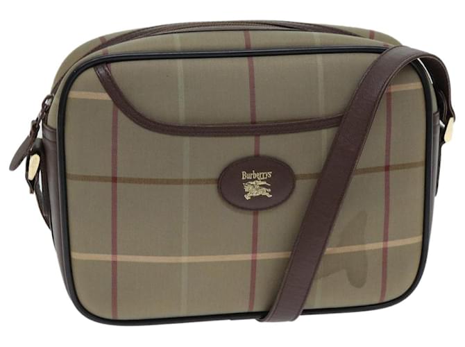 Autre Marque Burberrys Nova Check Shoulder Bag Canvas Beige Auth 81656 Cloth  ref.1522776