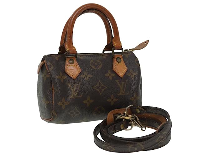 LOUIS VUITTON Monogram Mini Speedy Hand Bag M41534 LV Auth ar12016 Cloth  ref.1522813