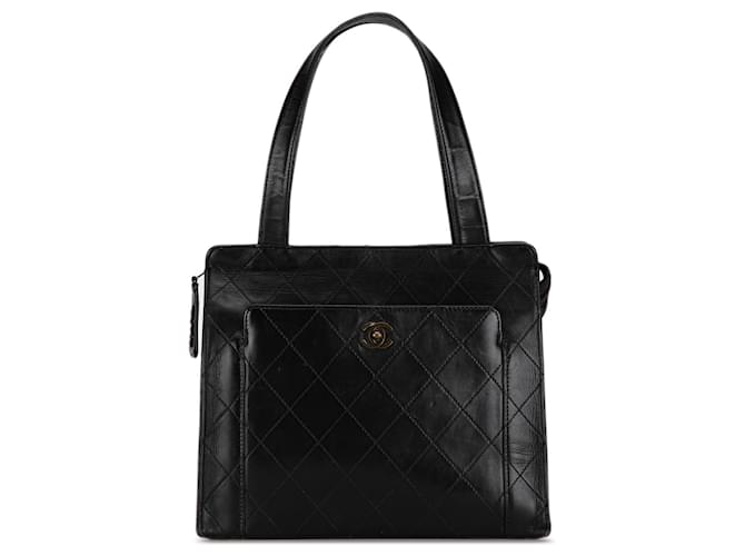 Bolsos de mano CHANEL de cuero Negro  ref.1523009