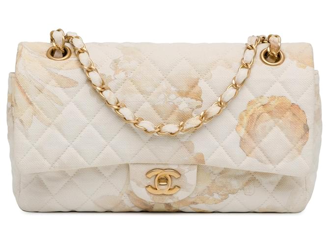 CHANEL Sacs à mainDenim - Jeans Blanc  ref.1523068