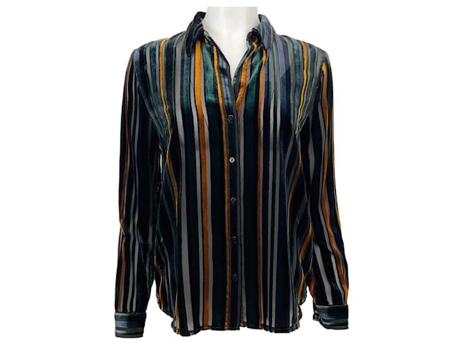 L'Agence A Blusa Multi Velvet Laurent Multicor Viscose  ref.1523117