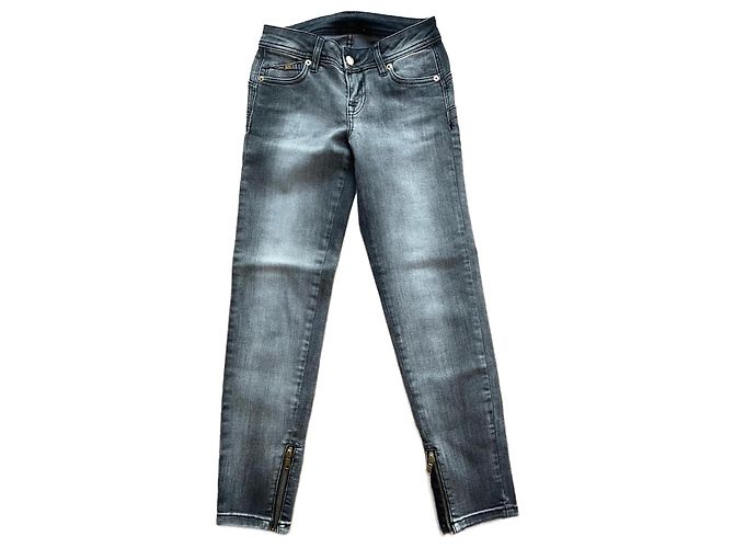 Jeans Iceberg grises de algodón