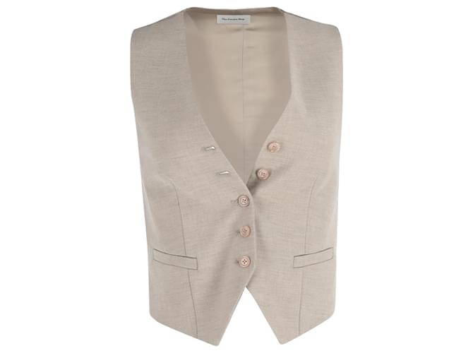 Autre Marque The Frankie Shop Vest in Beige Wool  ref.1523207
