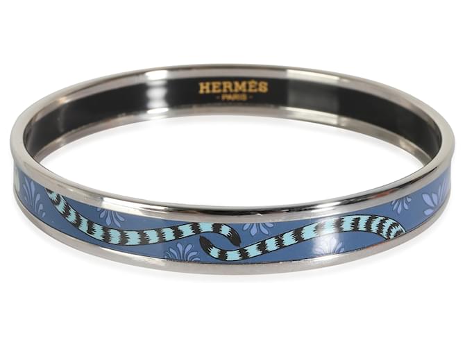 Hermès Enamel Bracelet in  Palladium Plated Silvery Metallic Metal  ref.1523224