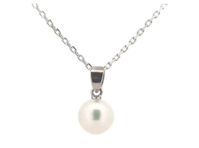 Collar de perlas Mikimoto K18WG en oro blanco