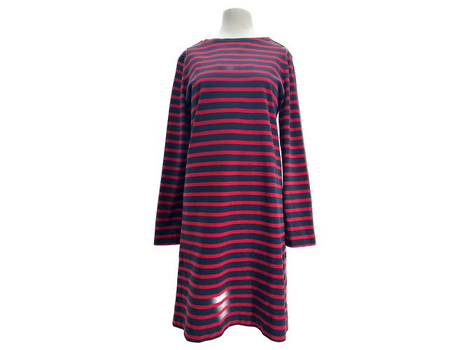 Céline Celine Kleid T.International M Baumwolle Rot