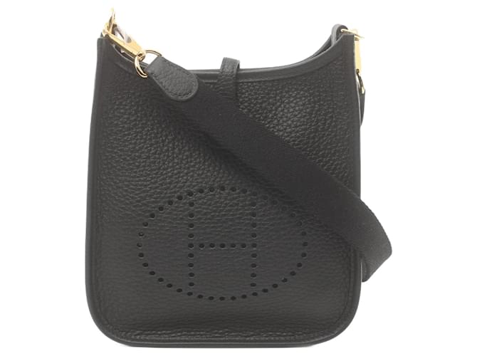 Hermès Hermes Evelyne TPM Amazon Shoulder Bag Black Leather  ref.1523625