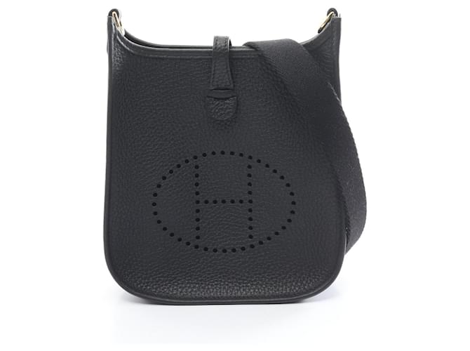 Hermès Hermes Evelyn TPM Amazon Shoulder Bag Black Leather  ref.1523629