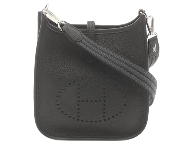 Hermès Hermes Evelyne TPM Amazon Shoulder Bag Black Leather  ref.1523677