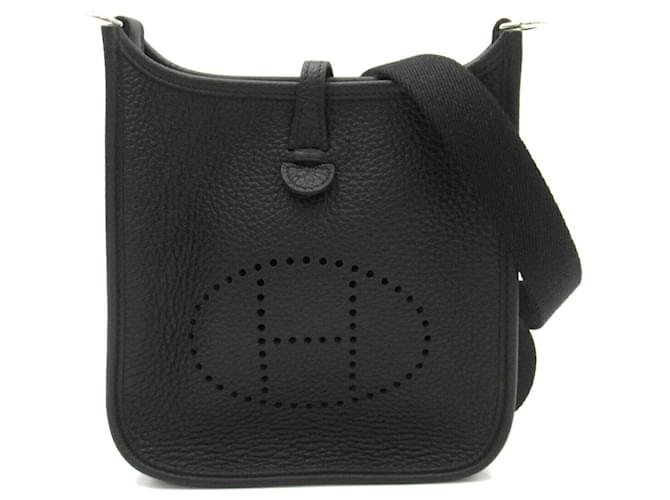 Hermès Hermes Evelyn TPM Shoulder Bag Black Leather  ref.1523692