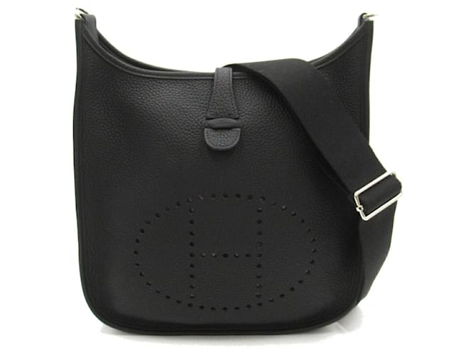 Hermès Hermes Evelyne PM Shoulder Bag Black Leather  ref.1523693