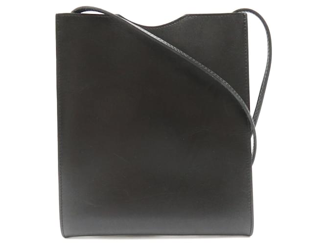 Hermès Hermes Onimetu Pochette Shoulder Bag Black Leather Pony-style calfskin  ref.1523738