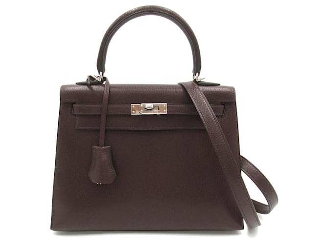 Hermès Hermes Kelly 25 Handbag Brown Leather  ref.1523748