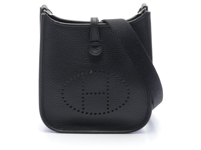 Hermès Hermes Evelyn TPM Shoulder Bag Black Leather  ref.1523771