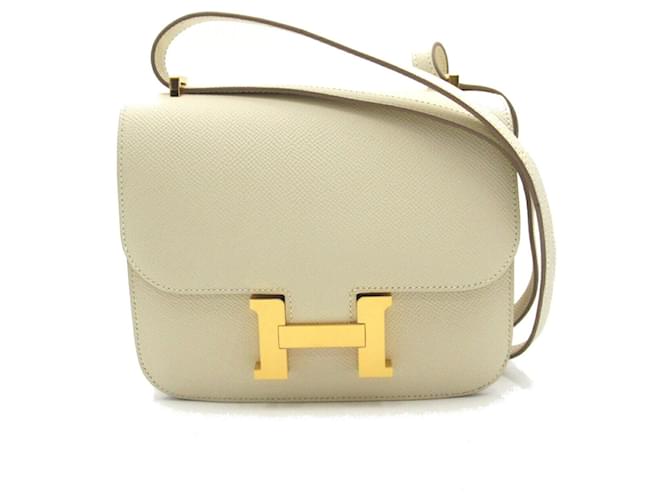 Hermès Hermes Constance (18) Shoulder Bag Cream Leather  ref.1523788