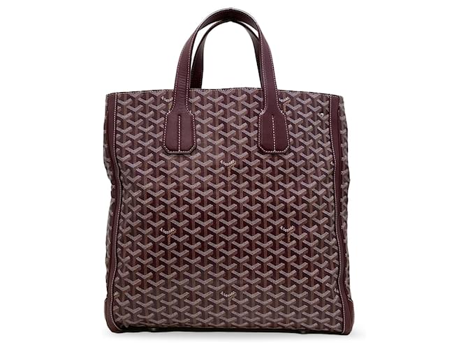 Goyard Rouge Goyardine Voltaire Toile Tissu Bordeaux  ref.1523812