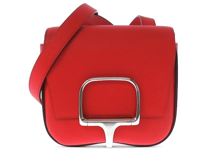 Hermès Red Mini Epsom Della Cavalleria Leather Pony-style calfskin  ref.1523814