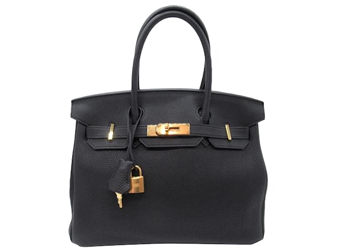 Hermès Black Togo Birkin Retourne 30 Leather Pony-style calfskin  ref.1523819