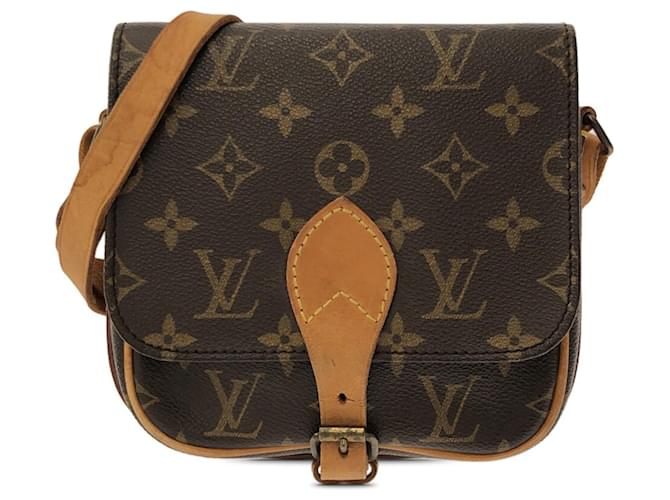 Cartouchiere Cartouchière PM Monogram Marron Louis Vuitton Cuir Toile  ref.1523836