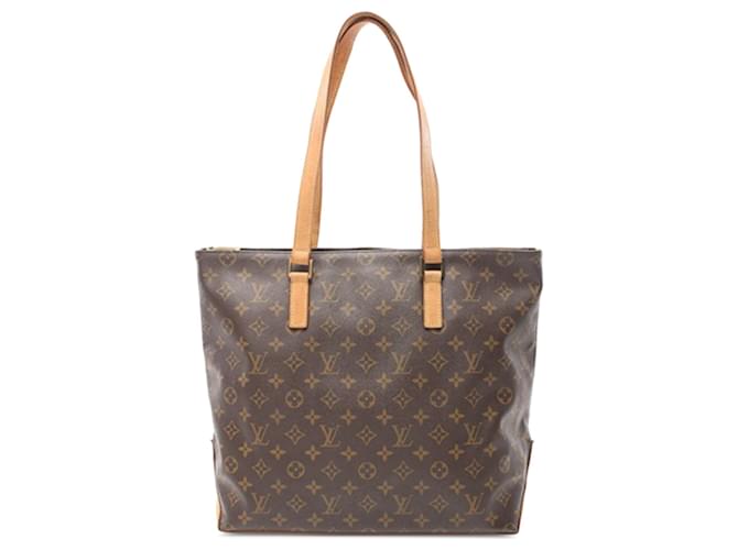 Sac Cabas Mezzo Monogram Marron Louis Vuitton Cuir Toile  ref.1523861