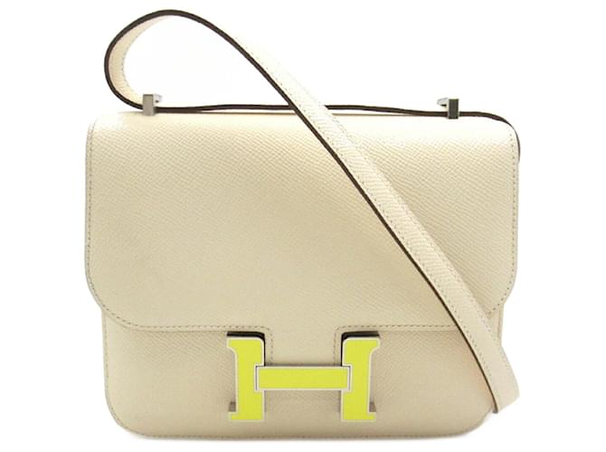 Hermès Hermes Constance (18) Shoulder Bag Cream Leather  ref.1523947