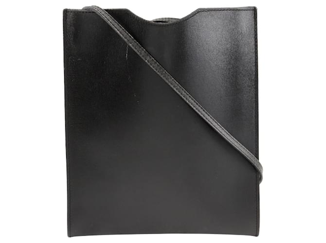 Sac à épaule Pochette Omenitu d'Hermès Cuir Noir  ref.1523969